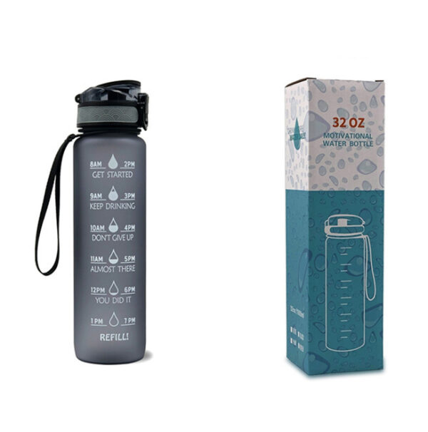 1L Tritan Water Bottle With Time Marker Bounce Cover Motivational Water Bottle Cycling Leakproof Cup For Sports Fitness Bottles - Image 41
