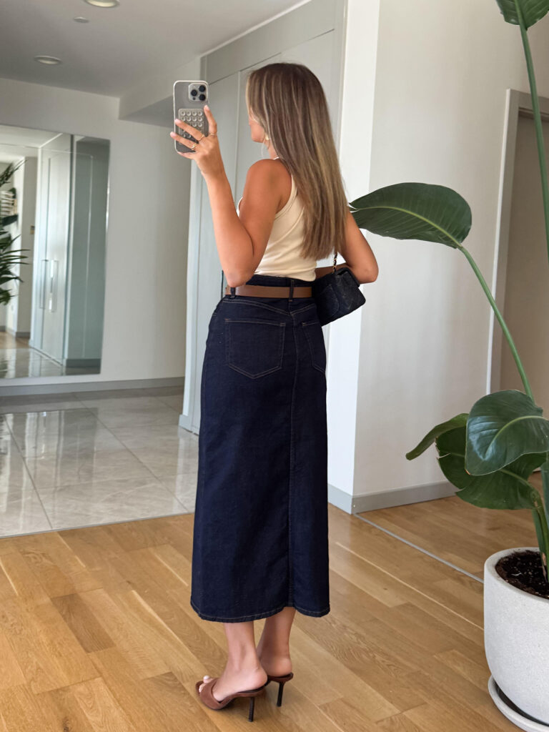 European And American Women's Fashion Casual Denim Skirt