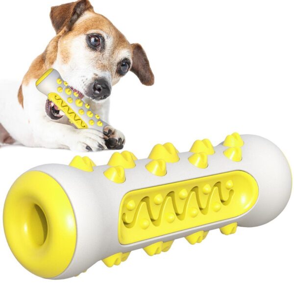 Dog Squeaky Toys For Aggressive Chewers, Tough Toothbrush Dog Chew Toy, Nearly Indestructible Rubber Toys For Pet Training, Teeth Cleaning, Playing And Chewing For Medium & Large Breeds - Image 8