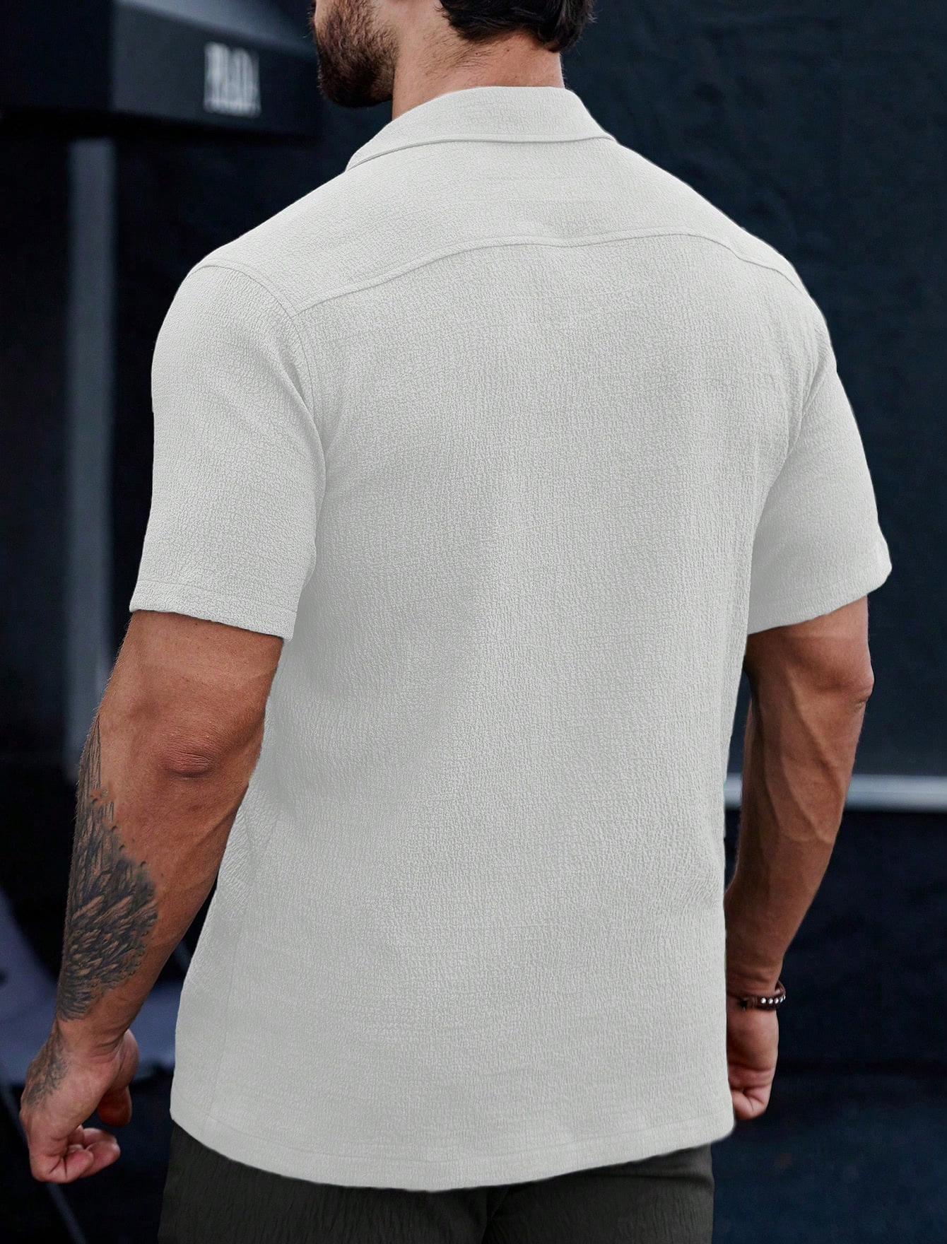 Mens Breathable Wrinkle-Resistant Versatile Semi-Formal Shirt - Image 11