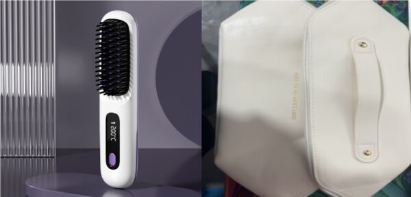 2 In 1 Straight Hair Comb Wireless Hair Straightener Brush Hair Fast Heating Portable Hot Curler USB Charging - Image 45