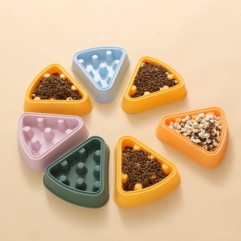 Pet Cat Dog Bowl Cartoon Pizza Single Bowl Slow Food - Image 6