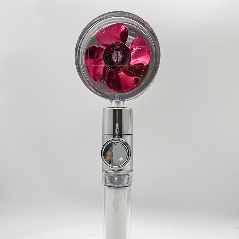 Shower Head Water Saving Flow 360 Degrees Rotating With Small Fan ABS Rain High Pressure Spray Nozzle Bathroom Accessories - Image 54