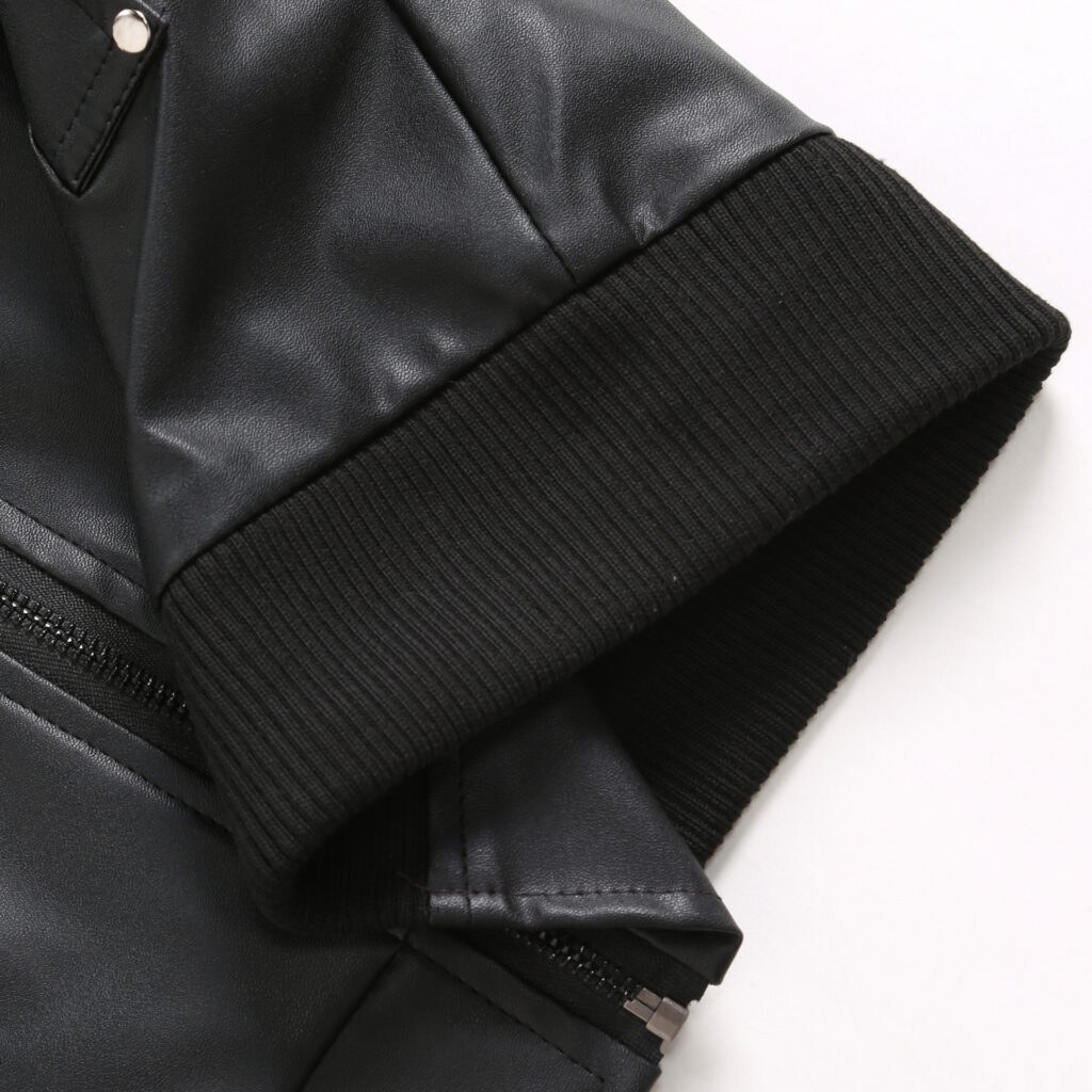 Mens Winter Warm Zip-Up Stand Collar Slim-Fit Leather Jacket Coats