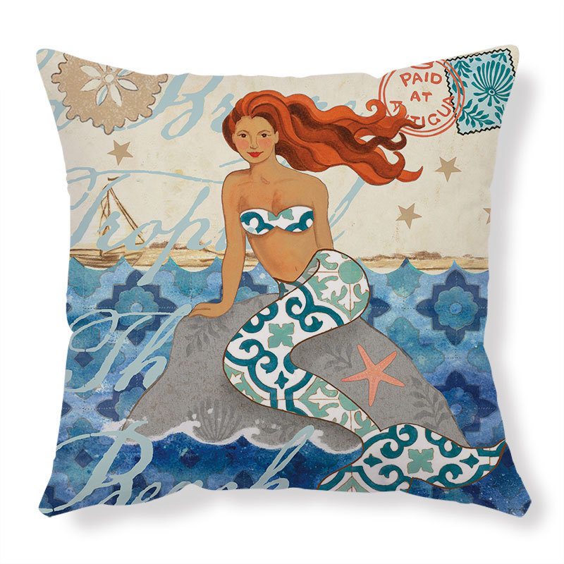 Cushion Covers Sea Turtle Printed Throw Pillow Cases For Home Decor Sofa Chair Seat - Image 13