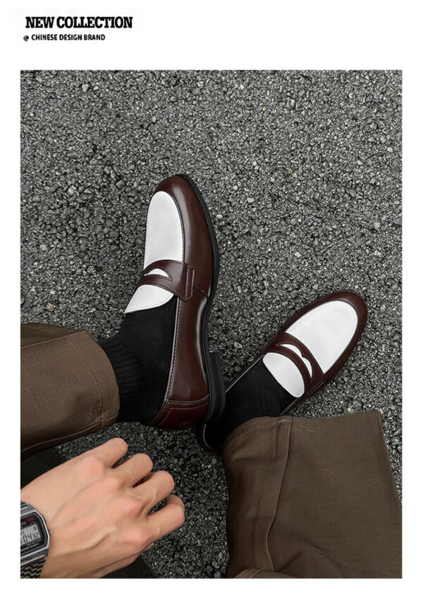New Stylish All-match Mens Slip-on Casual Leather Shoes - Image 12