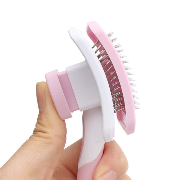 Self Cleaning Slicker Brush For Dogs, Cats Pets-One Click Cleaning Function-Gentle Effective Cat, Pet Dog Hair Remover-Dog Grooming Accessories For Small, Medium Large Dogs - Image 9