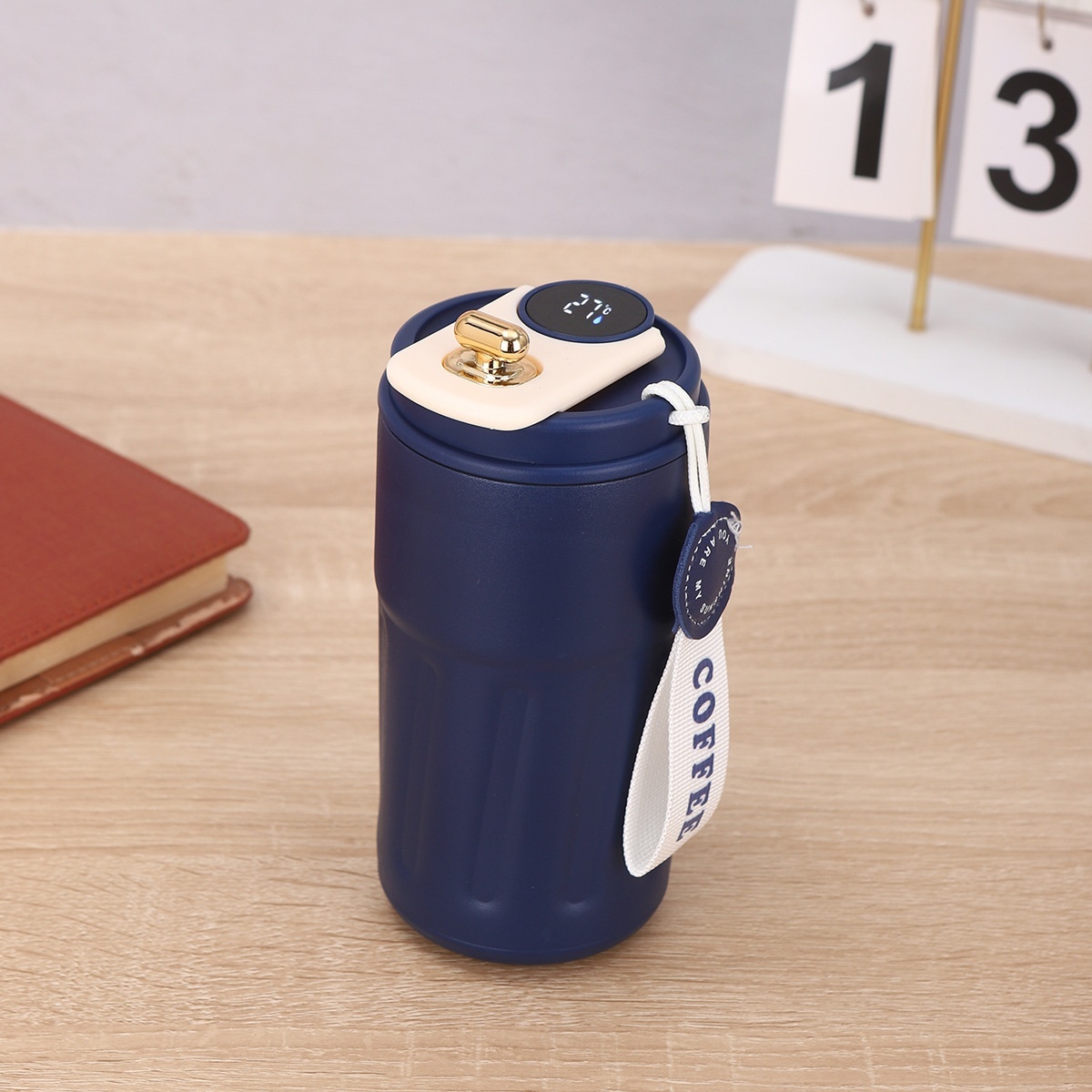 Smart Digital Thermal Bottle Portable Coffee Mug Stainless Steel Water Bottle In-Car Insulated Cup Keep Cold Vacuum Flasks 450ml - Image 20