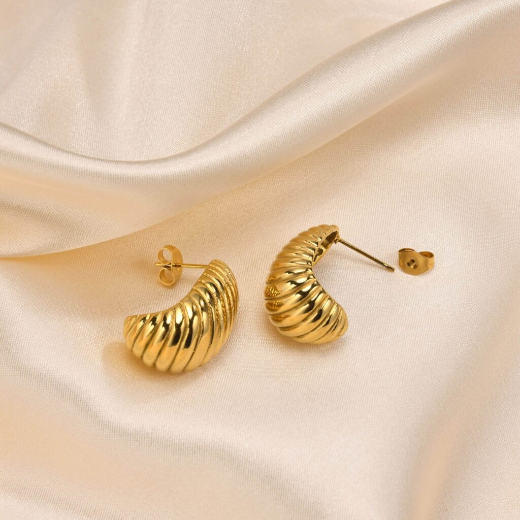 Elegant All-match Stainless Steel Earrings