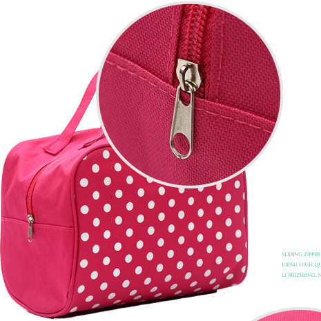 Fashion Handheld Dot Waterproof Cosmetic Bag - Image 5