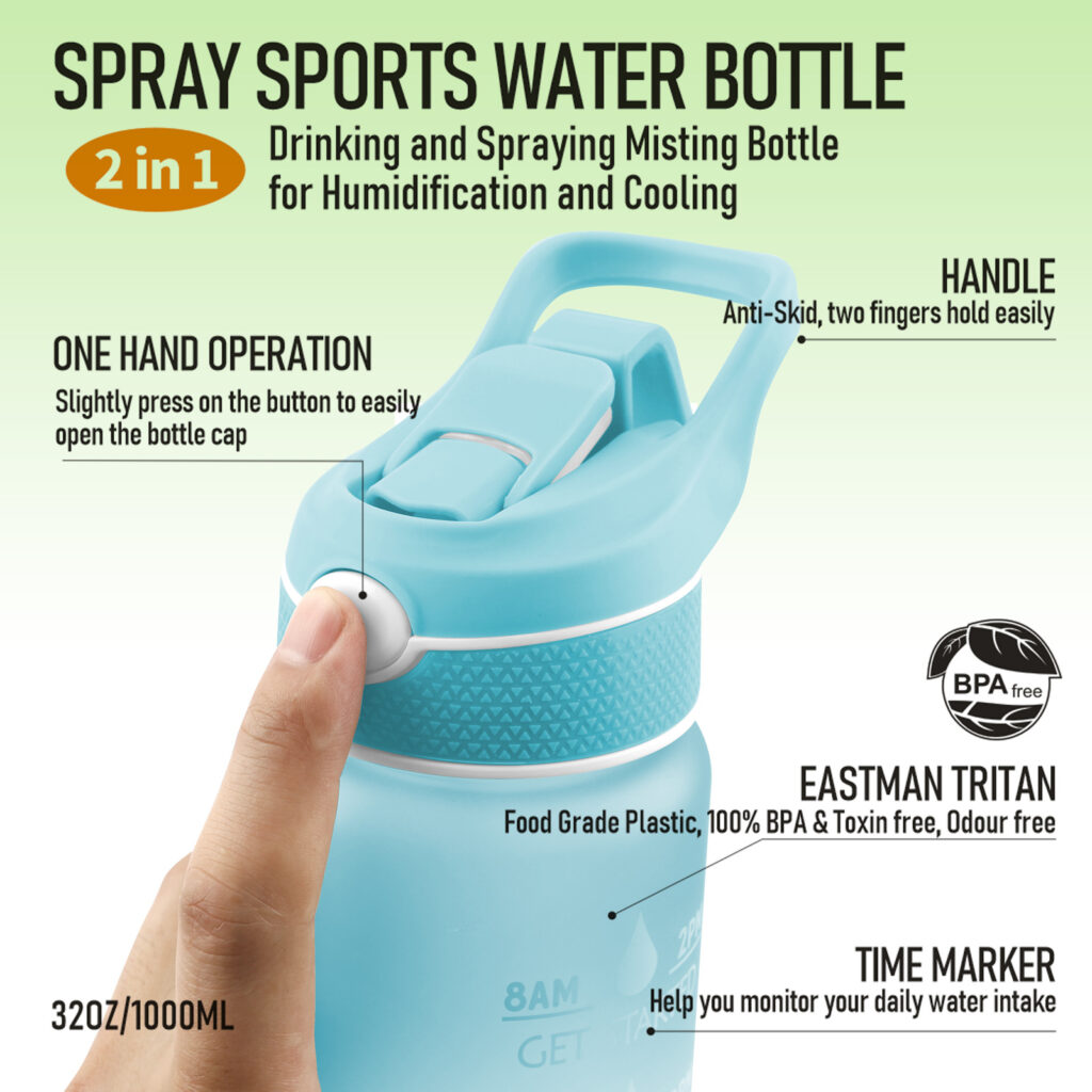 Water Bottle Scrub Bounce Cover Straw Space Cup Sports Water Bottle