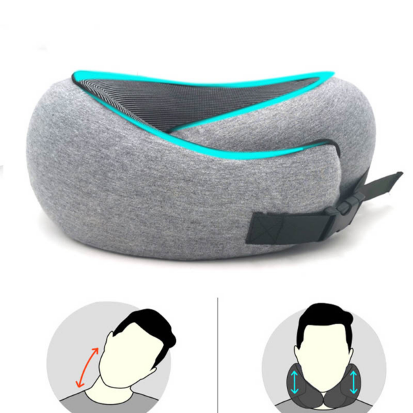 Travel Neck Pillow Non-Deformed Airplane Pillow Travel Neck Cushion Durable U-Shaped Travel Memory Cotton Nap Neck Pillow - Image 14