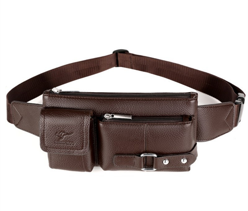 Luxury Brand Waist Bag Men Leather Fanny Pack Chest Bag Male Casual Belt Bags Sling Crossbody Bum Bag Belly Waist Packs Heuptas - Image 4