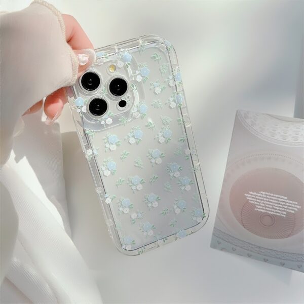 Fresh And Summery Blue Floral Phone Case - Image 11