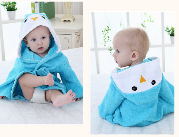 Cartoon Cute Animal Modeling Baby Bath Towels Baby Bathrobes Cotton Children's Bathrobes Baby Hooded - Image 12