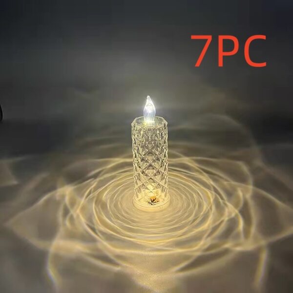 Rose Pattern Refraction Led Electronic Candle Light - Image 15