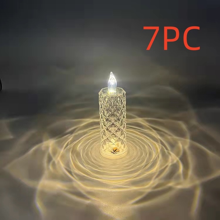 Rose Pattern Refraction Led Electronic Candle Light - Image 15