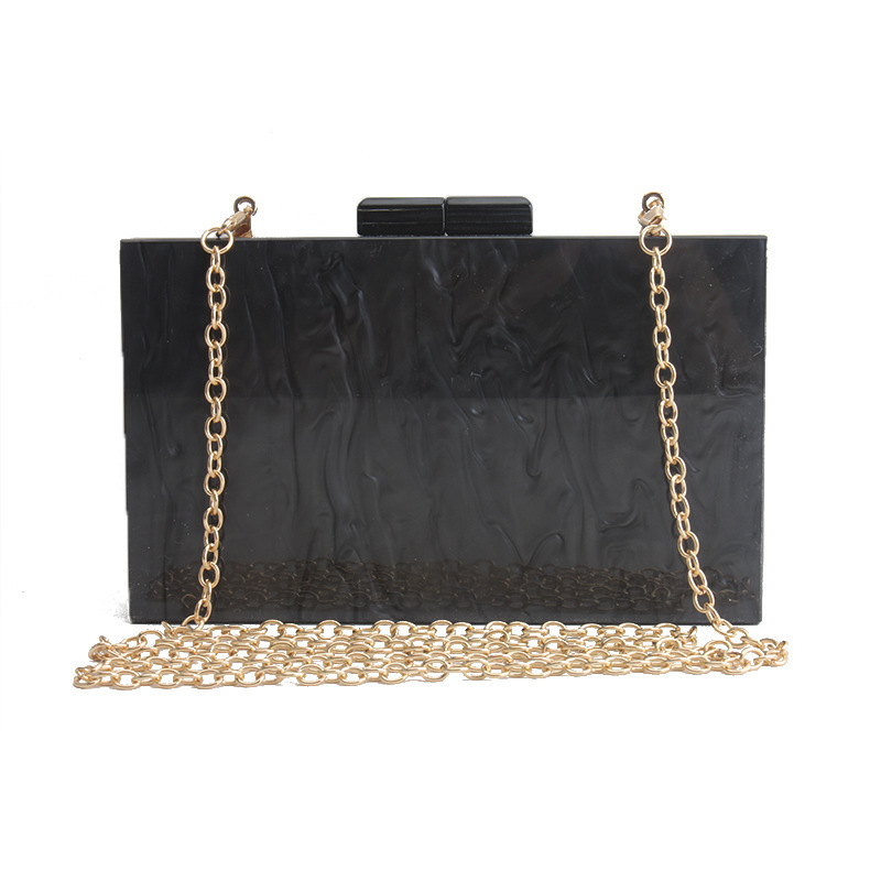 Women Handbags Marble Pattern Acrylic Bag Luxury Handbags Women Bags - Image 3