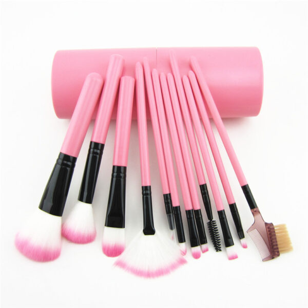 12pcs Makeup Brush Set Blush Eyeshadow Eyelash Highlighter Makeup Brush - Image 12