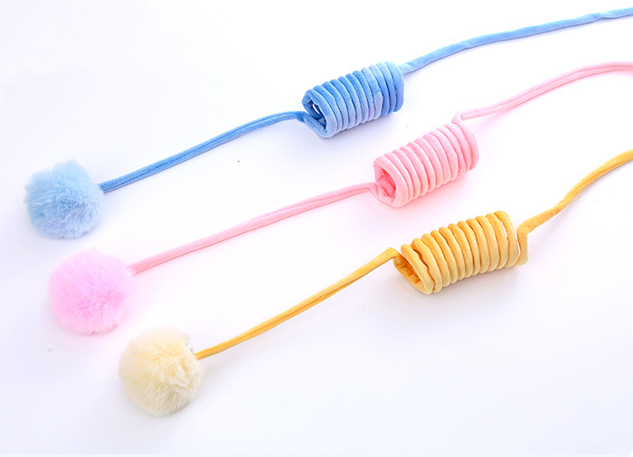 Cat Toy Self-Hi Sucker Spring Rabbit Hair Ball Interactive Play Pet Supplies Interactive Toys - Image 14