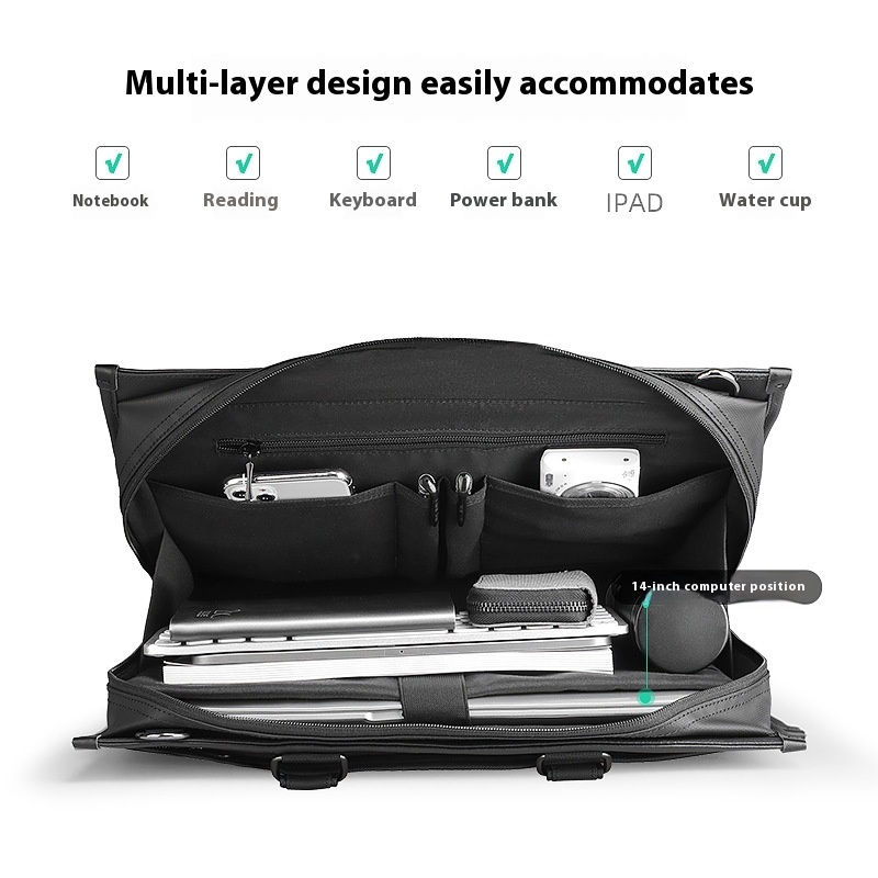 Men's Business Handheld Notebook Computer Briefcase