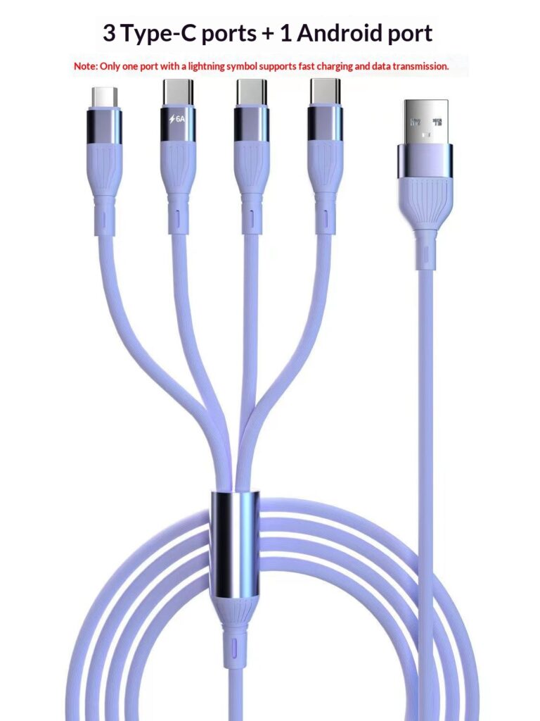 One-for-Four Fast-Charging Data Cable