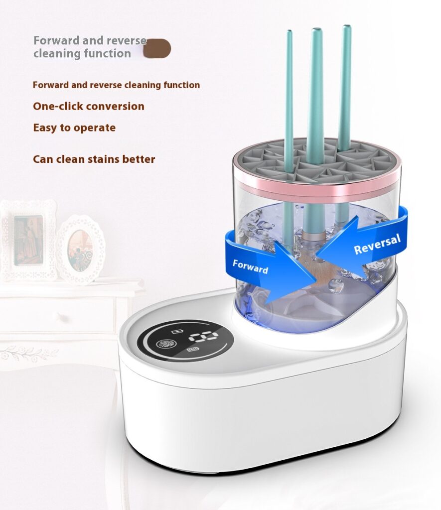 Electric Makeup Brush Cleaner Rechargeable Makeup Brushes Cleaning Tool Automatic Makeup Brush Cleaning Stand Device