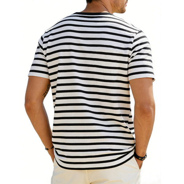 Men's Loose-fit Retro Simple Casual Crew-neck Short-sleeve T-shirt - Image 16