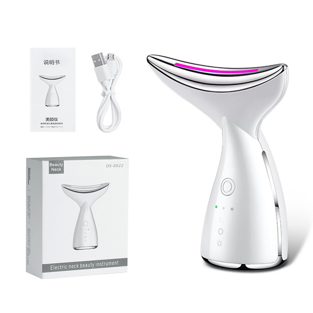 EMS Microcurrent Neck Face Beauty Device With 3 Colors LED Photon Therapy Skin Tighten Reduce Double Chin Face Lifting Devices - Image 17