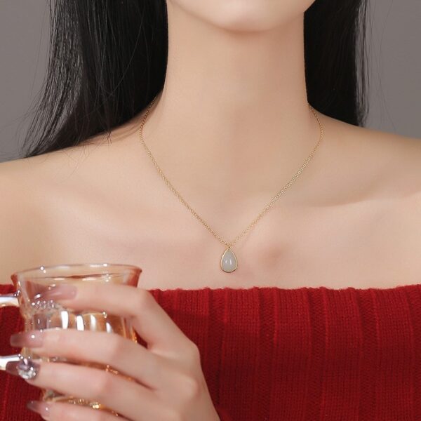 Dainty Water-drop Clavicle Necklace For Women - Image 5