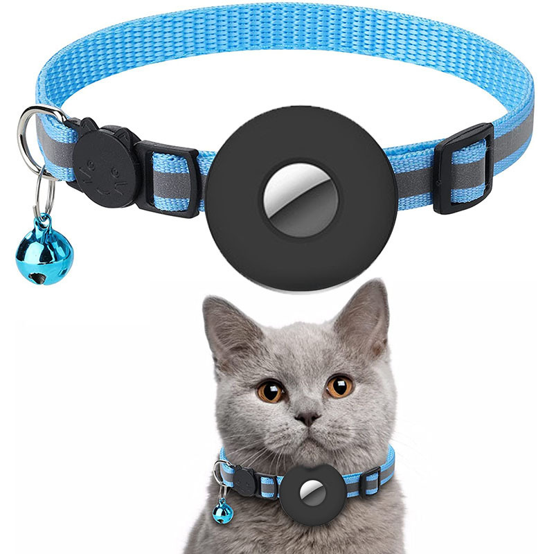 Airtag Pet Collar With Bell Reflective Adjustable Anti-lost Cat Dog Collar - Image 13
