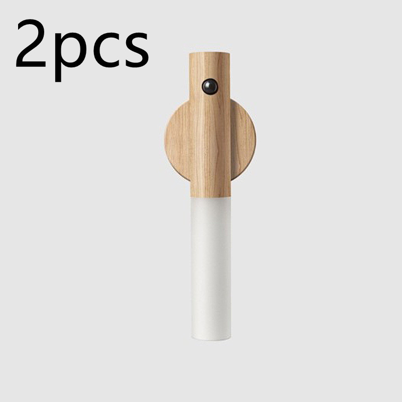 Auto LED USB Magnetic Wood Wireless Night Light Corridors Porch Lights PIR Motion Sensor Wall Light Cabinet Lamp - Image 26