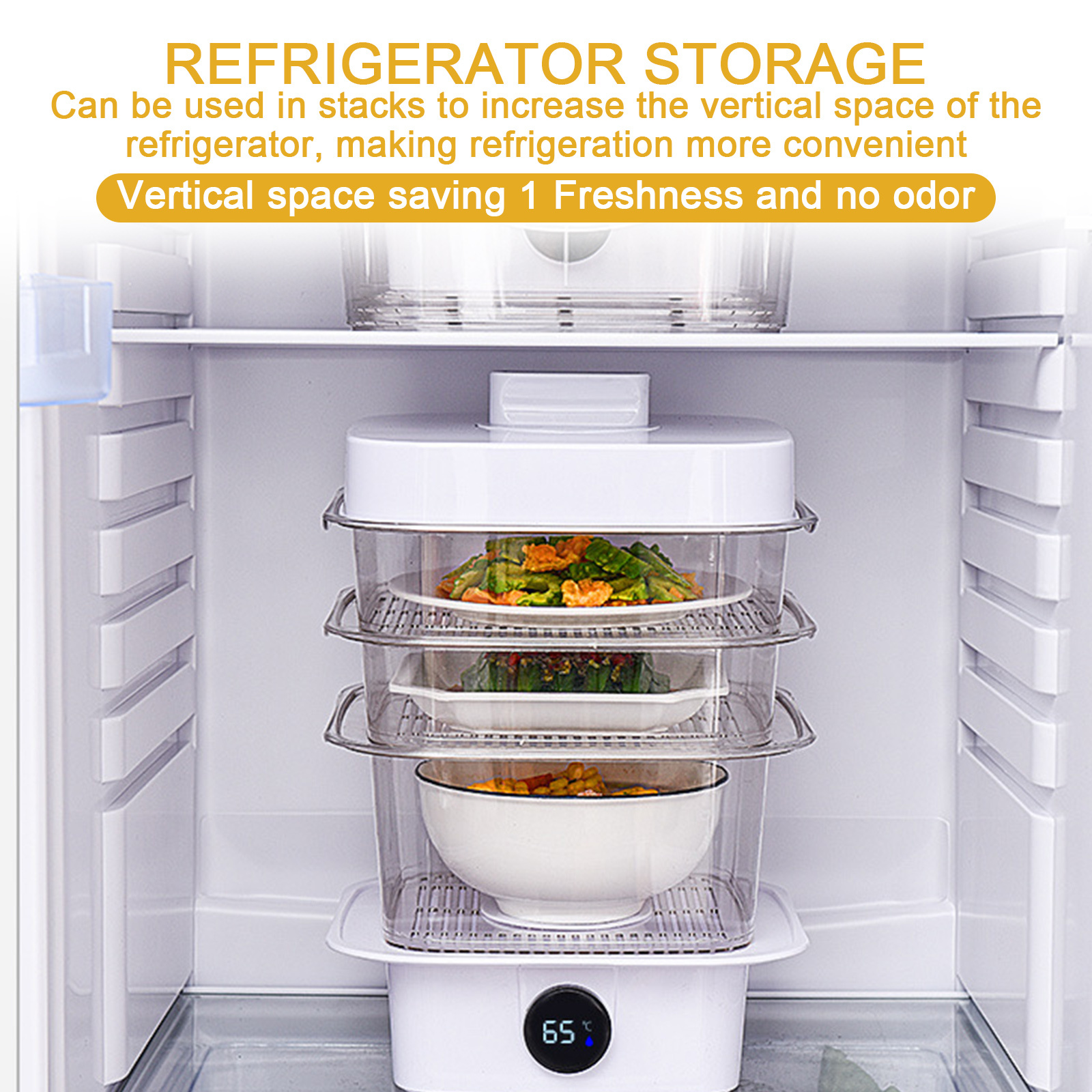 Multi-layer Dish Cover Heat Preservation Kitchen Cover Dining Table Leftover Storage Box Transparent Stack Cooking Hood Steamer - Image 8