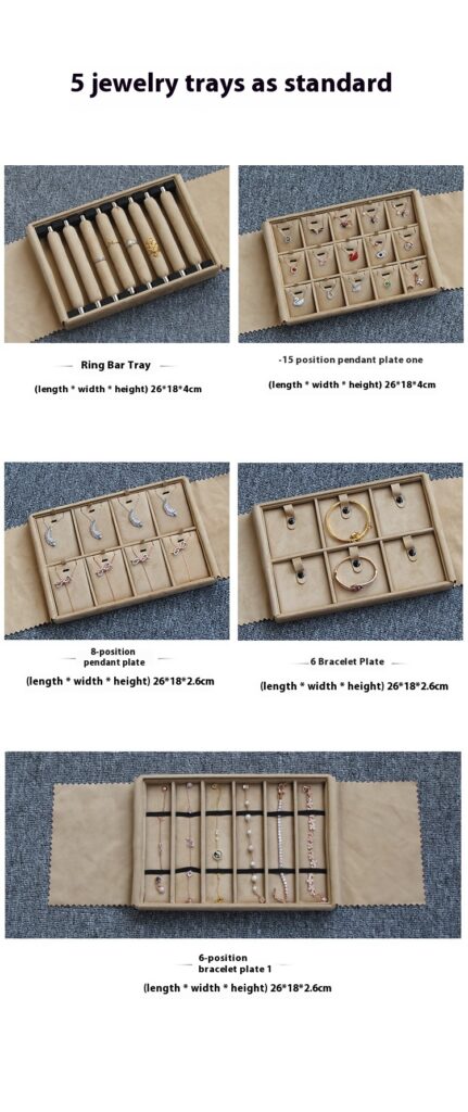 Portable Handheld Aluminum Alloy Jewelry Box