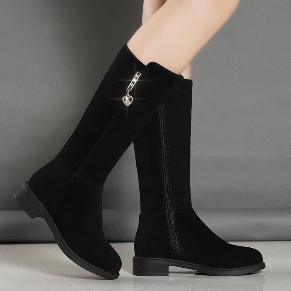 Fleece Lined Mid Calf Warm Cotton Boots - Image 6