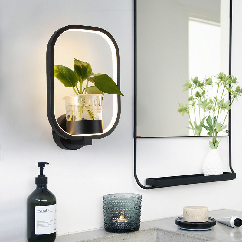 Decorative wall lamp on background wall - Image 1