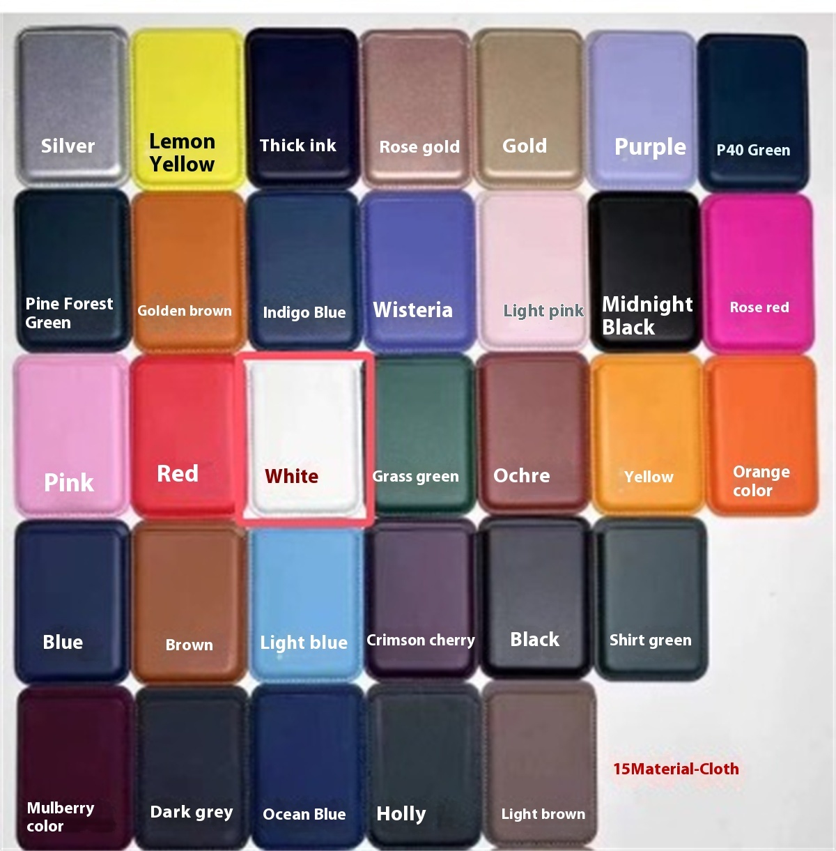 For Magsafe Magnetic Luxury Leather Card Holder Wallet Case For 14 Pro Max 13 12 Phone Bag Adsorption Accessories Cover - Image 28