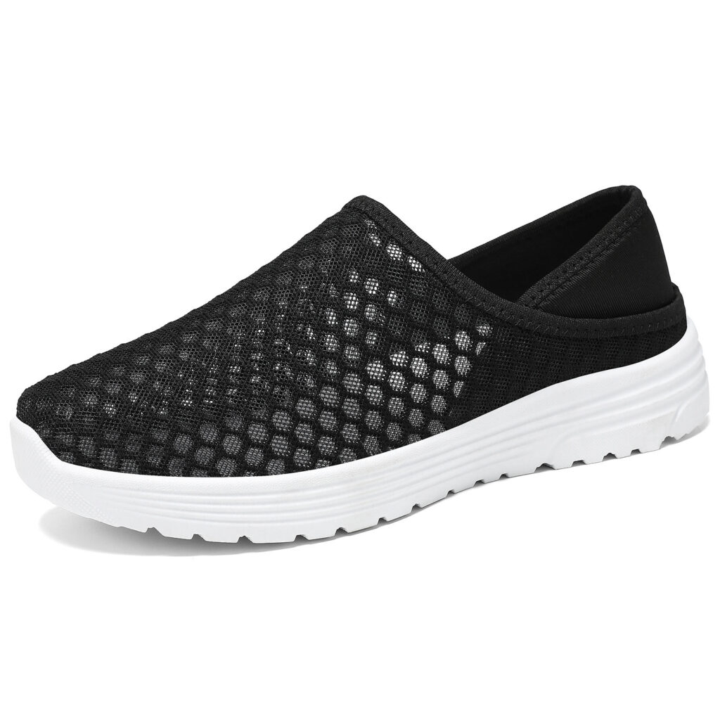 Large Size Lightweight Breathable Mesh Hole Half Slippers