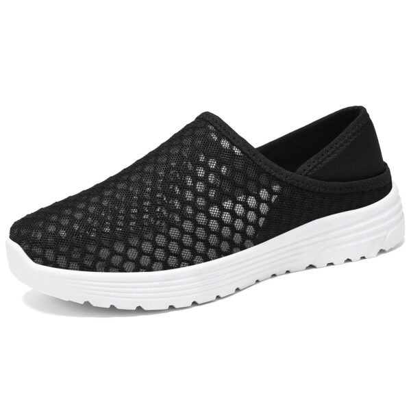 Large Size Lightweight Breathable Mesh Hole Half Slippers - Image 2