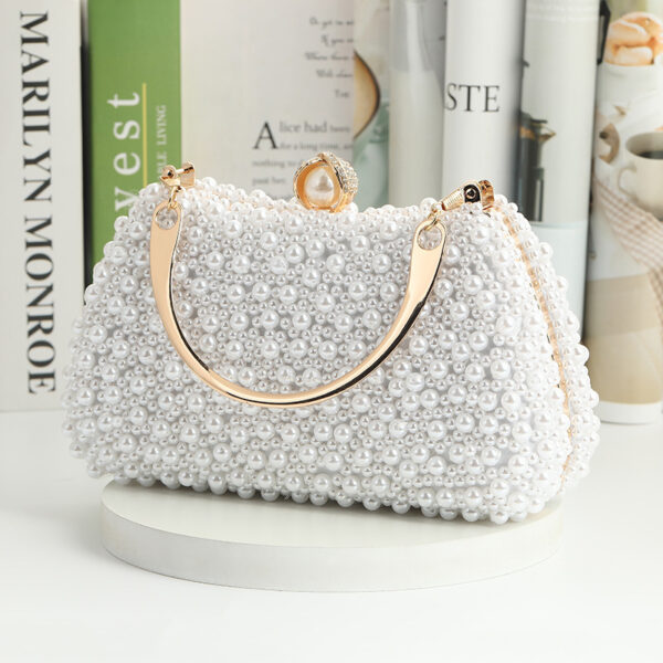 Pearl Handheld Dinner Handheld Handle Shoulder Bag - Image 13