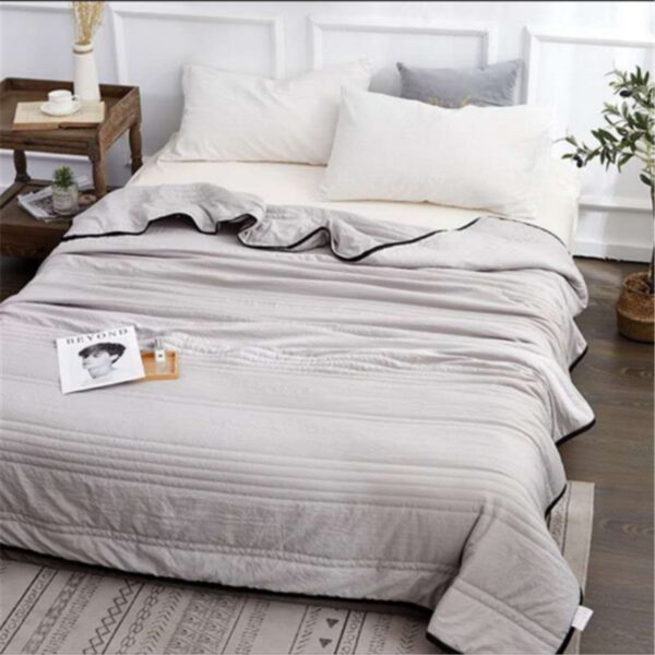 Cooling Blankets Pure Color Summer Quilt Plain Summer Cool Quilt Compressible Air-conditioning Quilt Quilt Blanket - Image 3