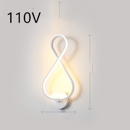 led wall lamp nordic minimalist bedroom bedside lamp - Image 22