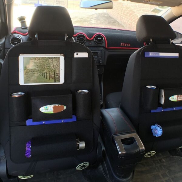Auto Car Backseat Organizer Car-Styling Holder Multi-Pocket Seat Wool Felt Storage Multifunction Vehicle Accessories Bag - Image 3