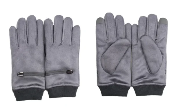 Winter Men's Gloves Suede - Image 11