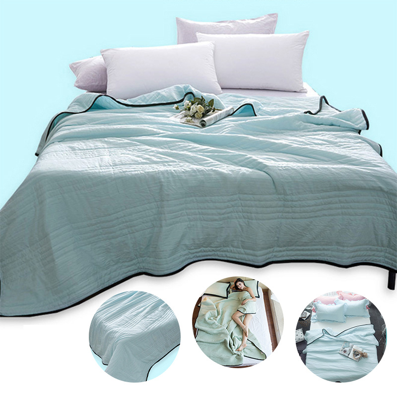 Cooling Blankets Pure Color Summer Quilt Plain Summer Cool Quilt Compressible Air-conditioning Quilt Quilt Blanket - Image 1