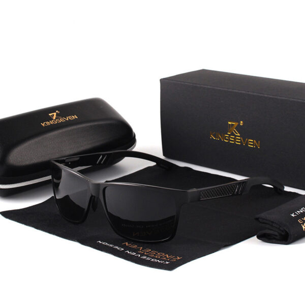 KINGSEVEN Men Polarized Sunglasses Aluminum Magnesium Sun Glasses Driving Glasses Rectangle Shades For Men Oculos masculino Male - Image 10