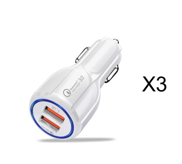 Quick Charge 3.0 Car Charger For Mobile Phone Dual Usb Car Charger Qualcomm Qc 3.0 Fast Charging Adapter Mini Usb Car Charger - Image 9