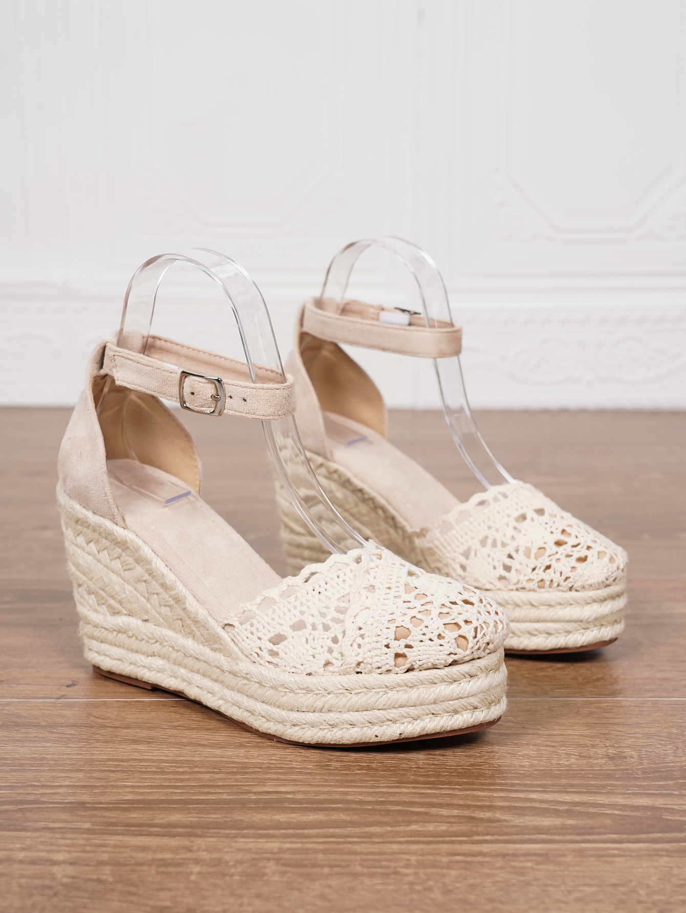 Platform Espadrille Sandals With Ankle Strap - Image 17