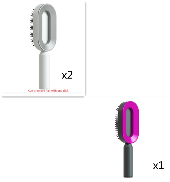 Self Cleaning Hair Brush For Women One-key Cleaning Hair Loss Airbag Massage Scalp Comb Anti-Static Hairbrush - Image 70