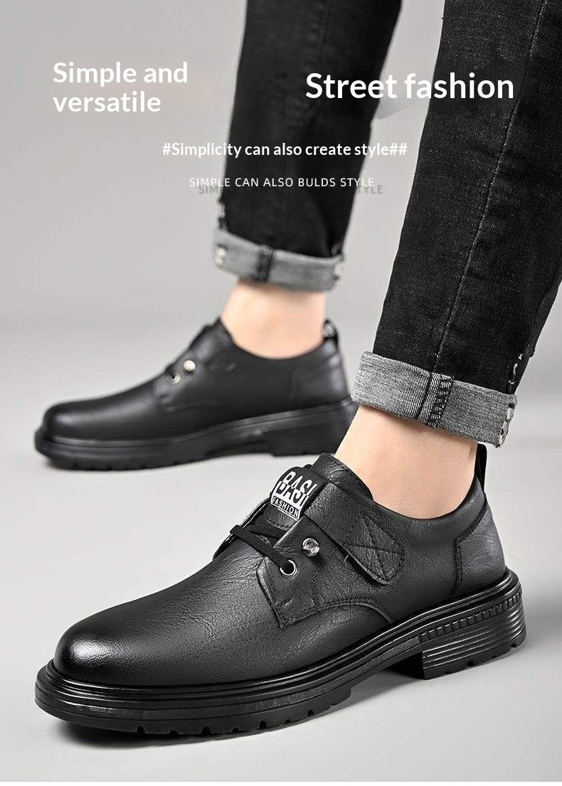 Men's British-style Workwear Trendy Breathable Casual Shoes - Image 8